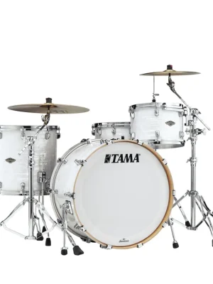 Versand noch heute | Tama Starclassic Walnut/Birch Duracover Wrap Shell Kit 3 teilig - White Pearl/Chrom HW